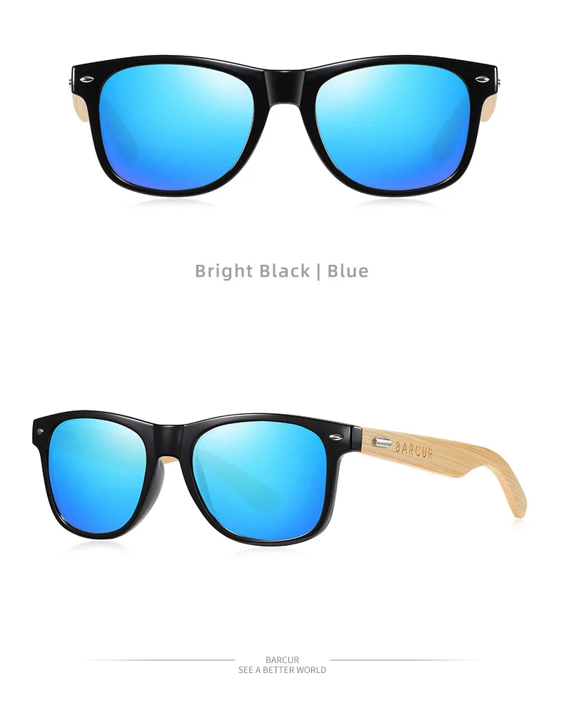 Óculos de Sol Polarizados BARCUR – Proteção UV400 e Design Clássico Unissex