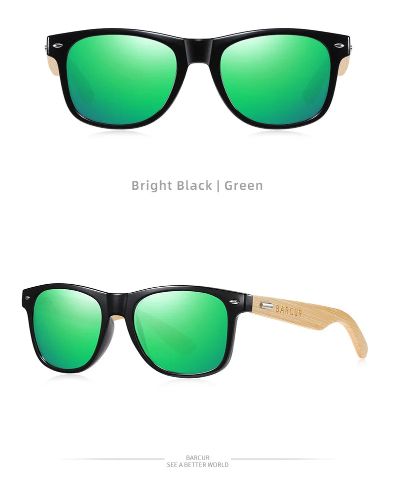 Óculos de Sol Polarizados BARCUR – Proteção UV400 e Design Clássico Unissex