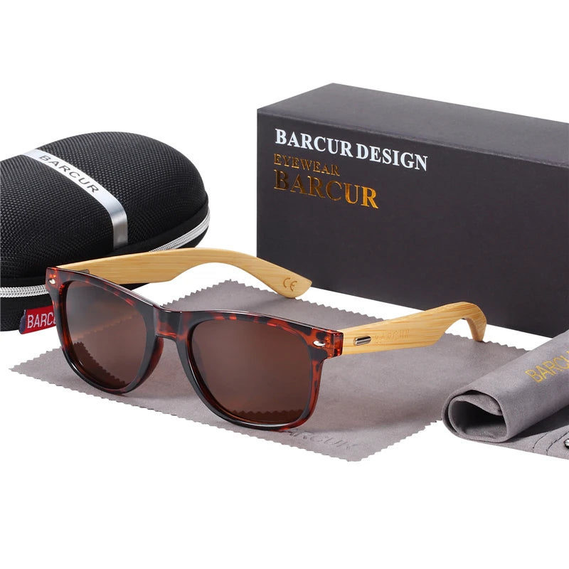 Óculos de Sol Polarizados BARCUR – Proteção UV400 e Design Clássico Unissex