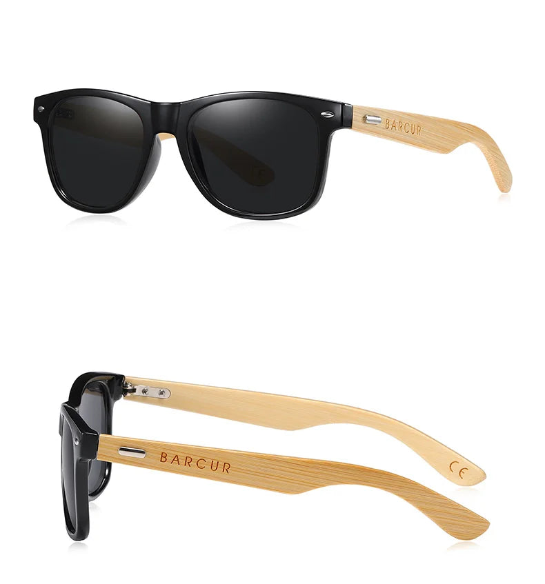 Óculos de Sol Polarizados BARCUR – Proteção UV400 e Design Clássico Unissex