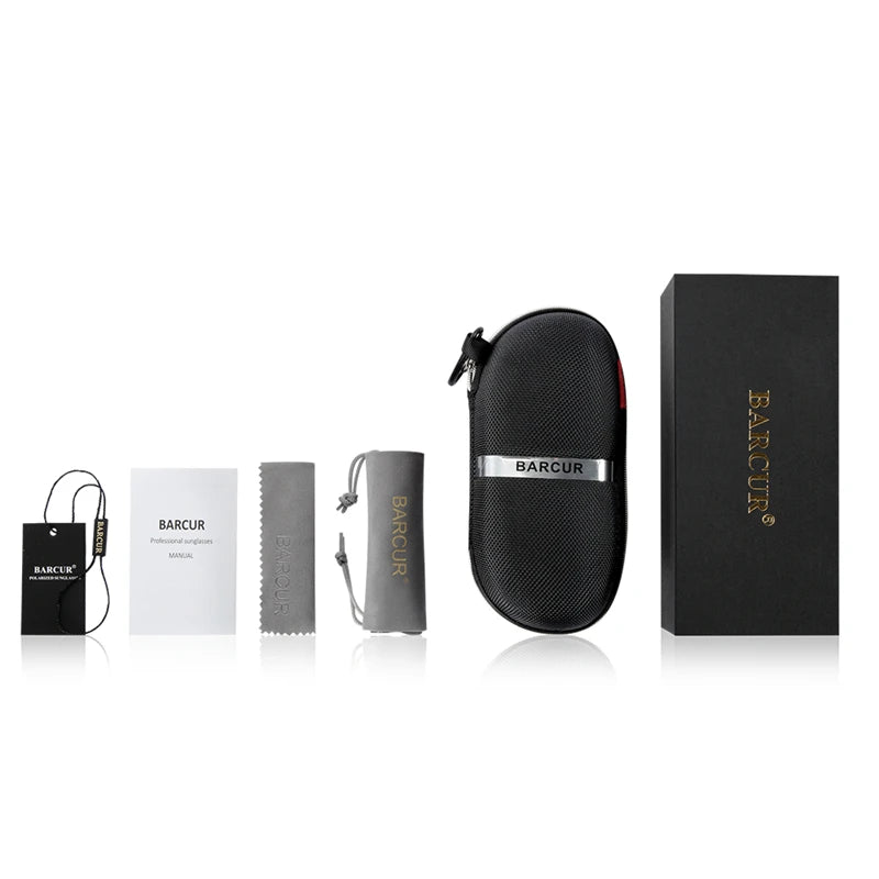 Óculos de Sol Masculino BARCUR Polarizado – Madeira Zebra Feito à Mão com Estojo