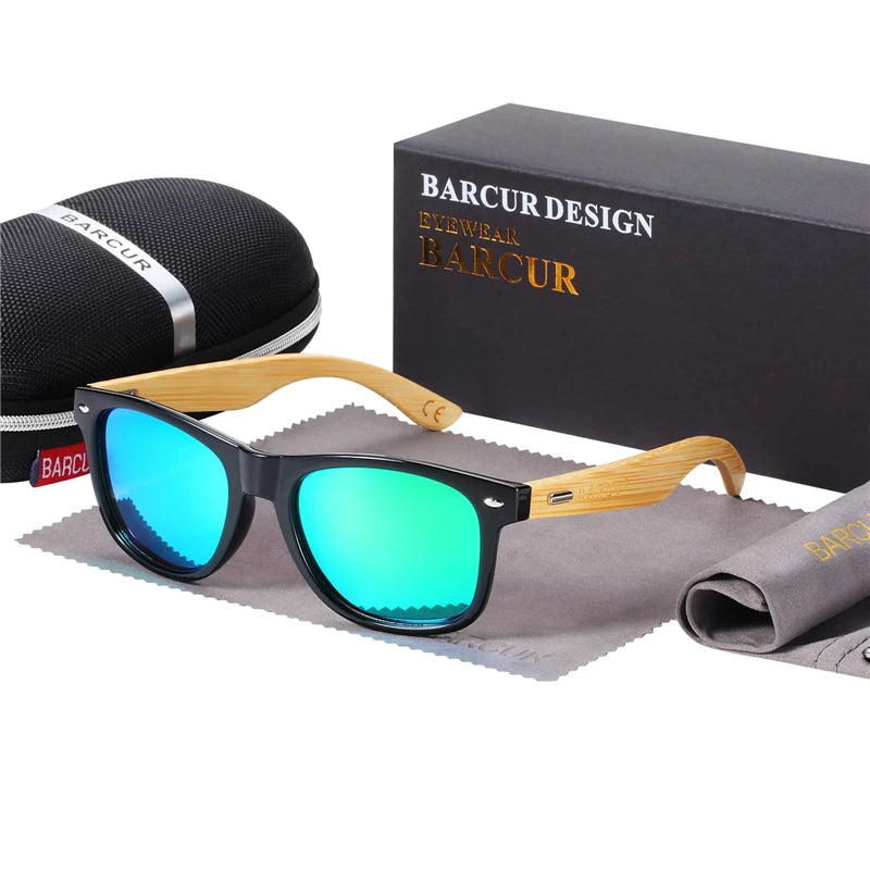 Óculos de Sol Polarizados BARCUR – Proteção UV400 e Design Clássico Unissex