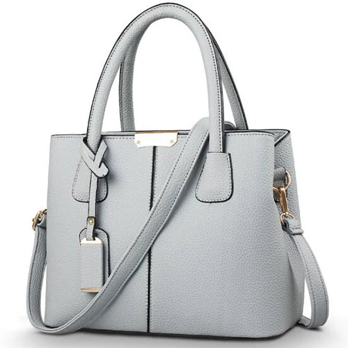 Bolsa Feminina Grande em Couro PU – Tote Fashion Quadrada e Versátil para Ombro ou Transversal