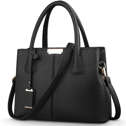 Bolsa Feminina Grande em Couro PU – Tote Fashion Quadrada e Versátil para Ombro ou Transversal