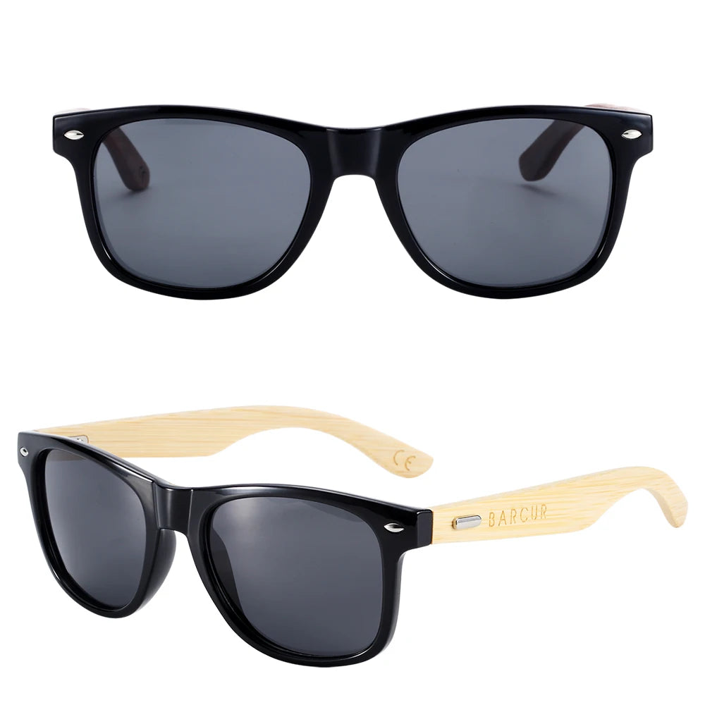 Óculos de Sol Polarizados BARCUR – Proteção UV400 e Design Clássico Unissex