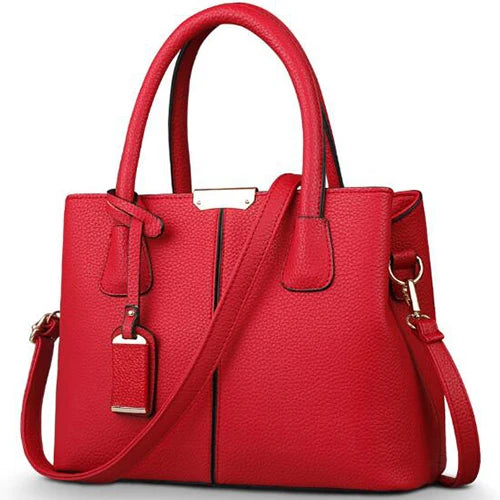 Bolsa Feminina Grande em Couro PU – Tote Fashion Quadrada e Versátil para Ombro ou Transversal