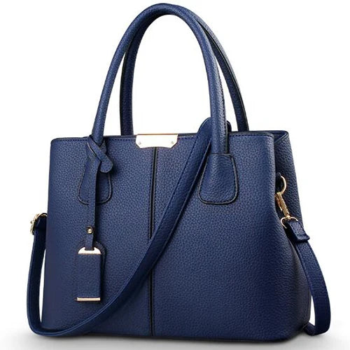 Bolsa Feminina Grande em Couro PU – Tote Fashion Quadrada e Versátil para Ombro ou Transversal