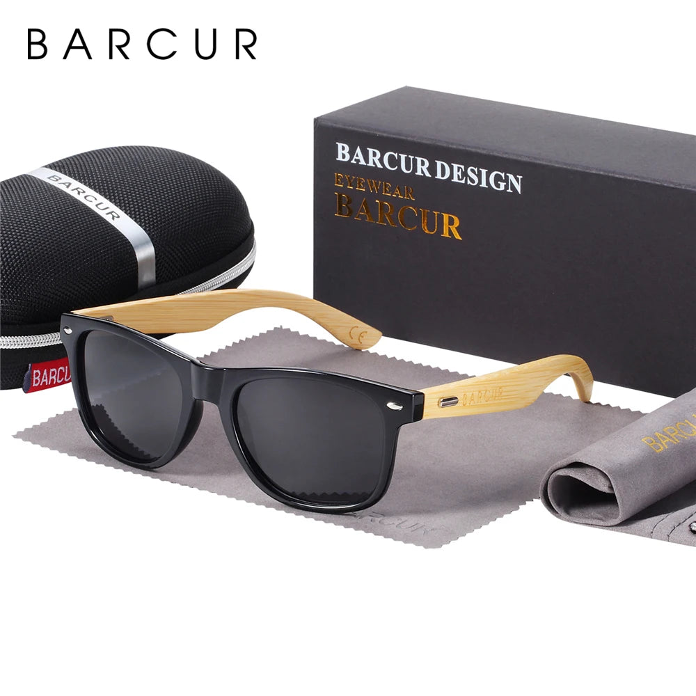 Óculos de Sol Polarizados BARCUR – Proteção UV400 e Design Clássico Unissex
