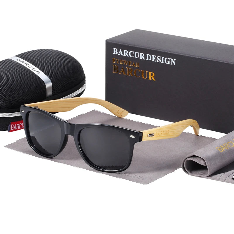 Óculos de Sol Polarizados BARCUR – Proteção UV400 e Design Clássico Unissex