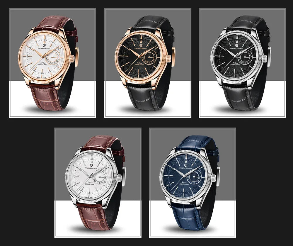 Relógio Masculino PAGANI DESIGN – Luxo Esportivo com Vidro Safira, Quartz Japonês e 20 Bar à Prova d’Água