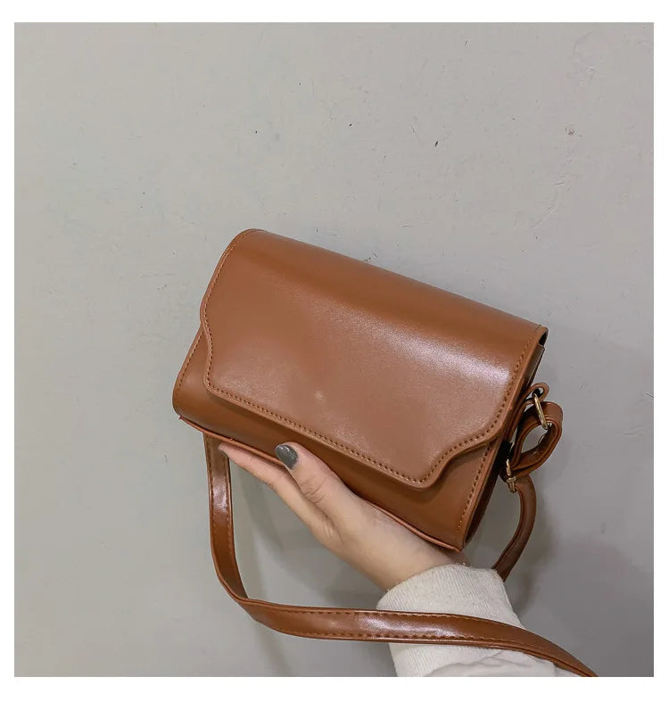 Bolsa Transversal Feminina Mini em Couro PU – Designer de Luxo, Fashion e Compacta