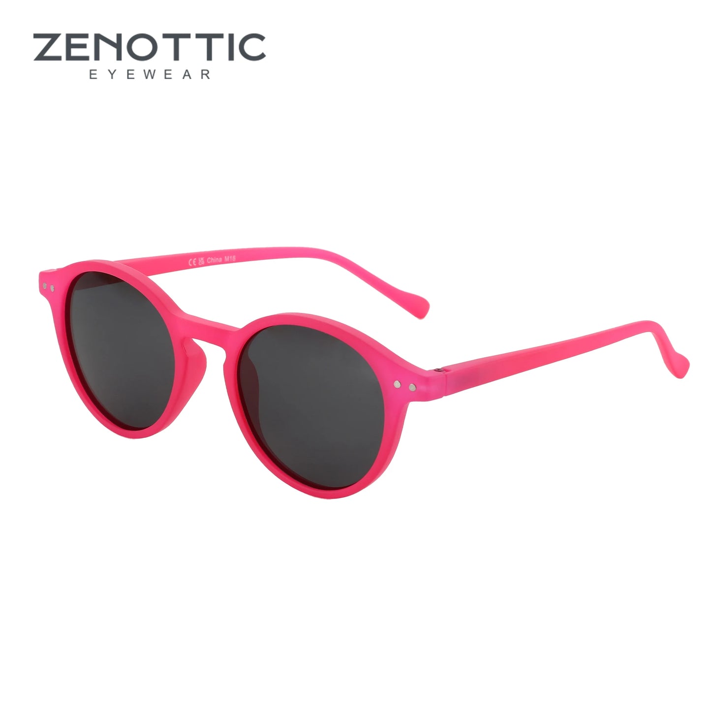 Óculos de Sol Redondo ZENOTTIC 2024 – Retrô Polarizado com Proteção UV400 e Estilo Vintage