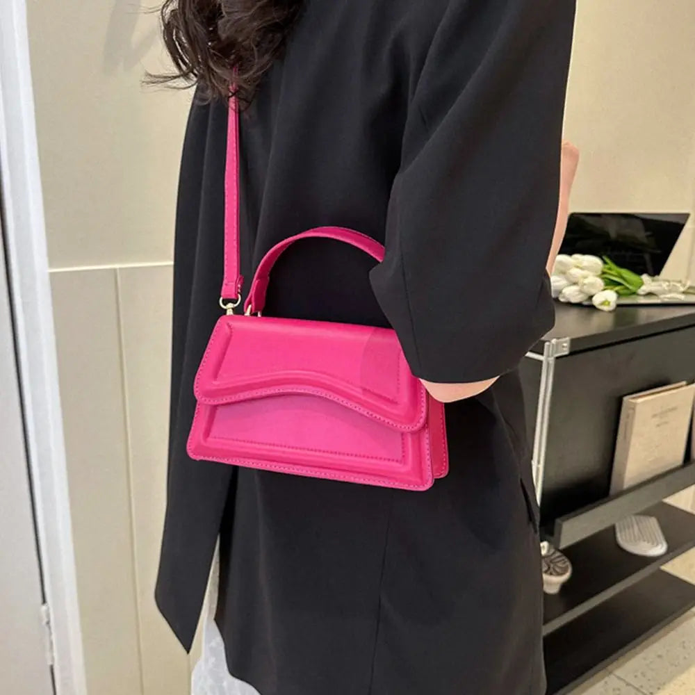 Bolsa Transversal Feminina Fashion – Ombro e Mensageiro em Couro PU com Design Casual e Moderno