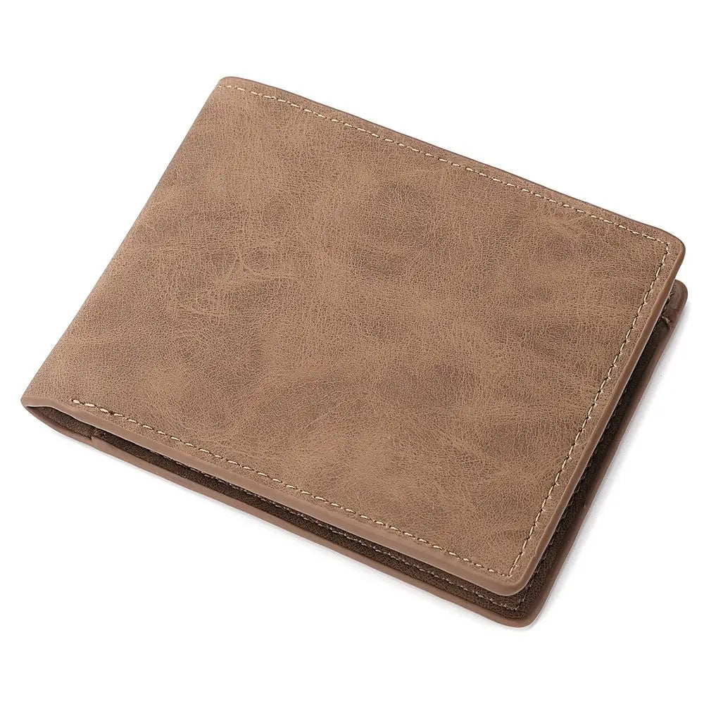 Carteira Masculina ISKYBOB em Couro PU – Grande Capacidade e Porta Moedas