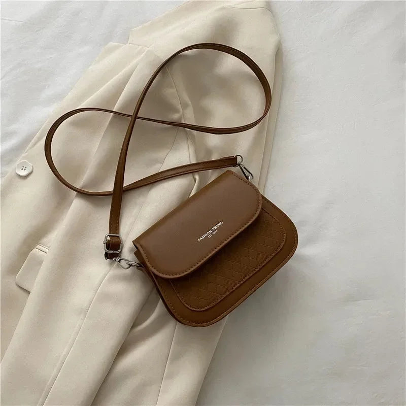 Bolsa Transversal Feminina Anlyxi – Estilo Hip Hop, Pequena e Moderna em Couro PU Macio