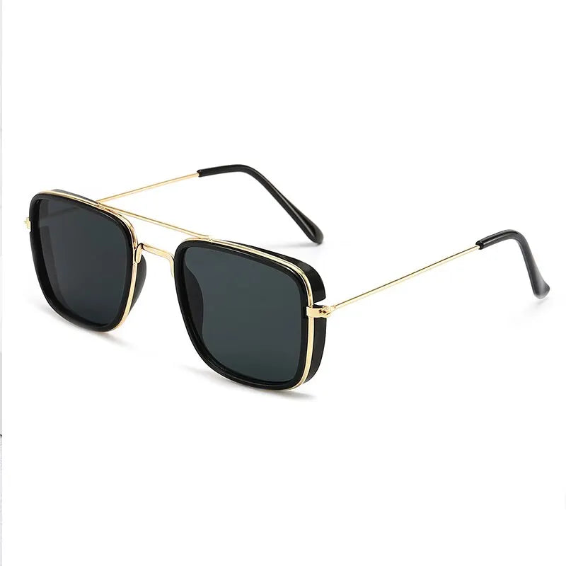 Óculos de Sol Masculino VABBON – Retrô com Armação Quadrada Pequena e Proteção UV400