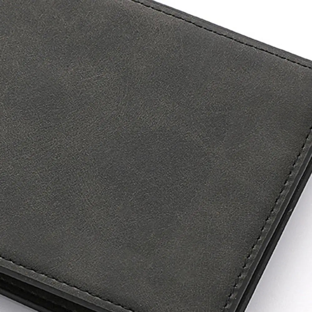 Carteira Masculina ISKYBOB em Couro PU – Grande Capacidade e Porta Moedas