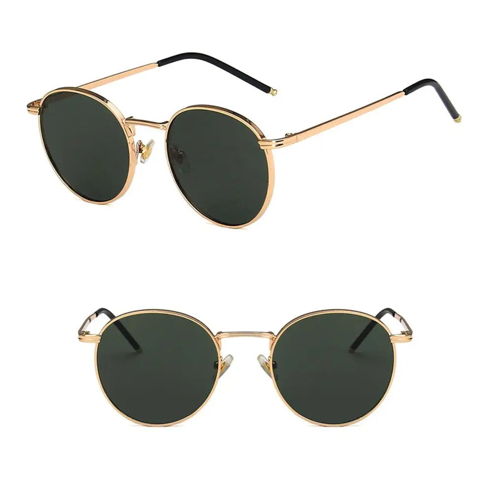 Óculos de Sol Redondo gootrades – Estilo Punk com Armação Metálica e Proteção UV400