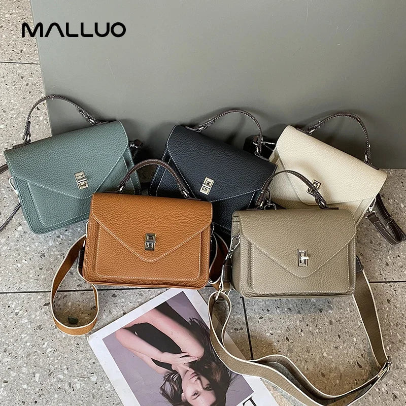 Bolsa Feminina em Couro Legítimo – Grande Capacidade, Estilo Retrô Casual e Elegante