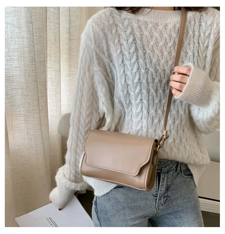 Bolsa Transversal Feminina Mini em Couro PU – Designer de Luxo, Fashion e Compacta