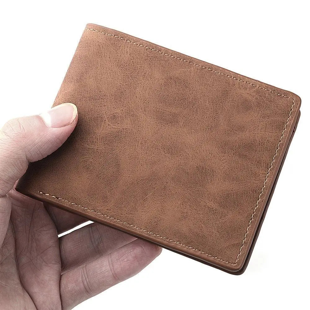 Carteira Masculina ISKYBOB em Couro PU – Grande Capacidade e Porta Moedas