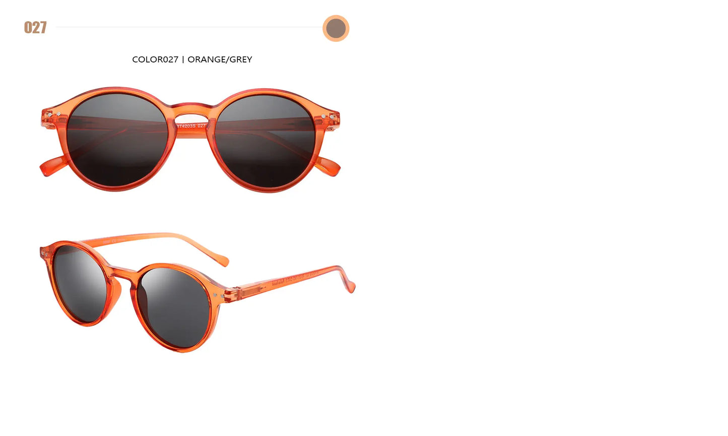 Óculos de Sol Redondo ZENOTTIC 2024 – Retrô Polarizado com Proteção UV400 e Estilo Vintage