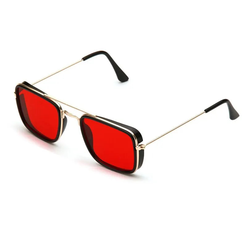 Óculos de Sol Masculino VABBON – Retrô com Armação Quadrada Pequena e Proteção UV400