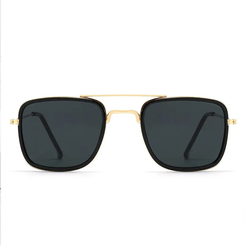 Óculos de Sol Masculino VABBON – Retrô com Armação Quadrada Pequena e Proteção UV400