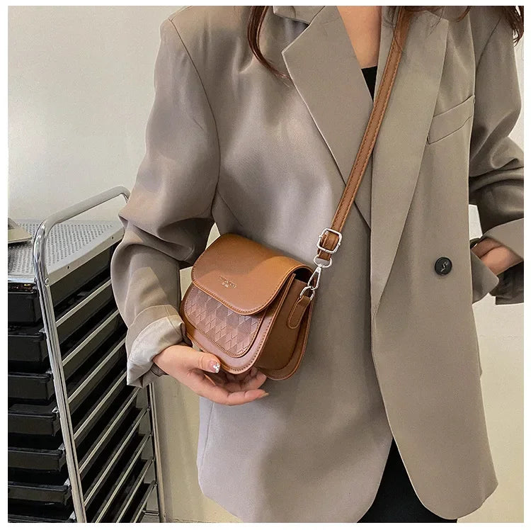 Bolsa Transversal Feminina Anlyxi – Estilo Hip Hop, Pequena e Moderna em Couro PU Macio