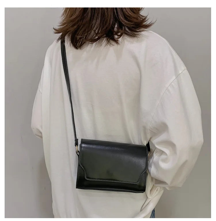 Bolsa Transversal Feminina Mini em Couro PU – Designer de Luxo, Fashion e Compacta