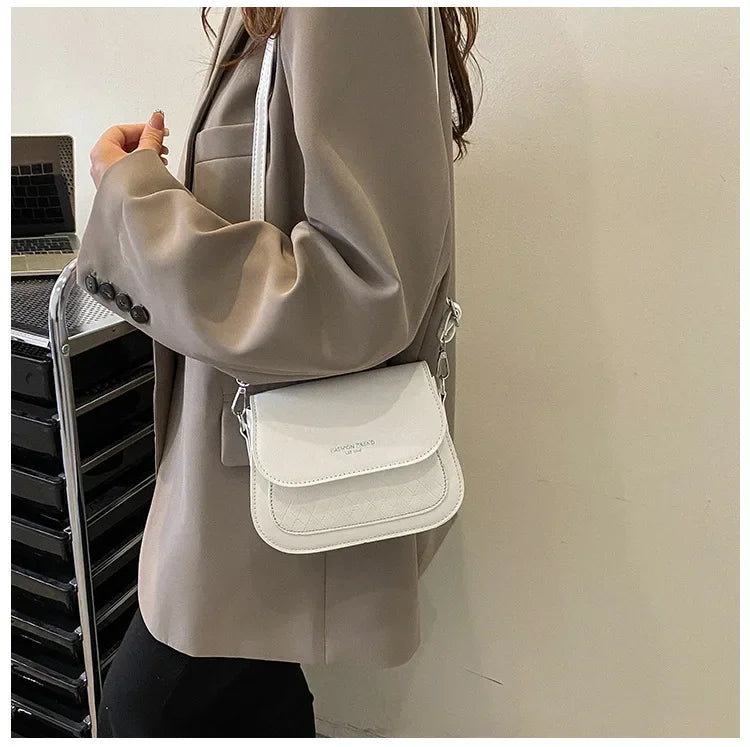 Bolsa Transversal Feminina Anlyxi – Estilo Hip Hop, Pequena e Moderna em Couro PU Macio