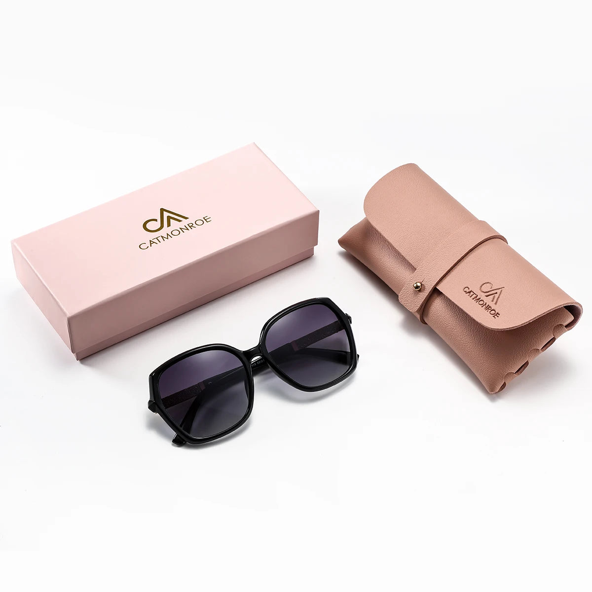 Óculos de Sol Feminino CATMONROE Luxo – Polarizado com Armação Borboleta e Proteção UV400