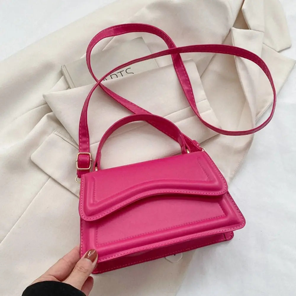 Bolsa Transversal Feminina Fashion – Ombro e Mensageiro em Couro PU com Design Casual e Moderno