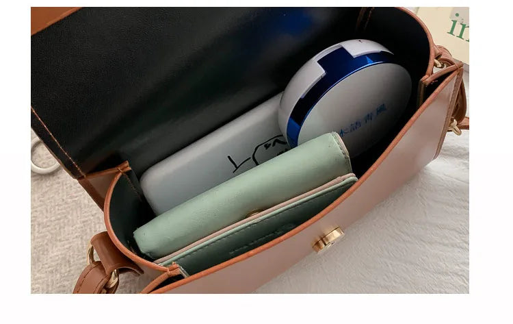 Bolsa Transversal Feminina Mini em Couro PU – Designer de Luxo, Fashion e Compacta