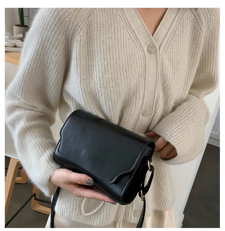 Bolsa Transversal Feminina Mini em Couro PU – Designer de Luxo, Fashion e Compacta