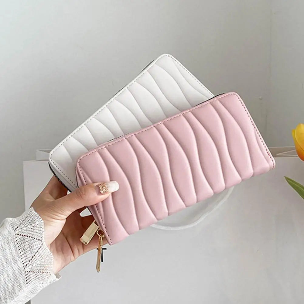 Carteira Feminina Misterolina – Longa em Couro PU com Porta Cartões e Design Fashion