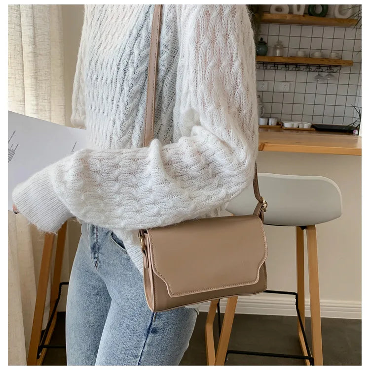 Bolsa Transversal Feminina Mini em Couro PU – Designer de Luxo, Fashion e Compacta