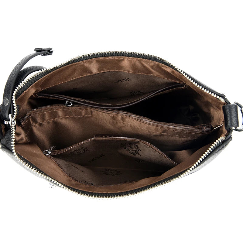 Bolsa Feminina de Ombro em Couro Macio – Designer de Luxo, Elegante e Versátil