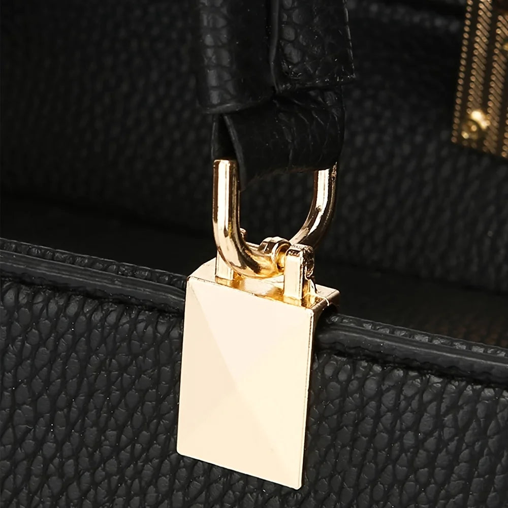 Bolsa de Ombro Elegante com Laço – Fashion, Versátil e com Múltiplos Compartimentos