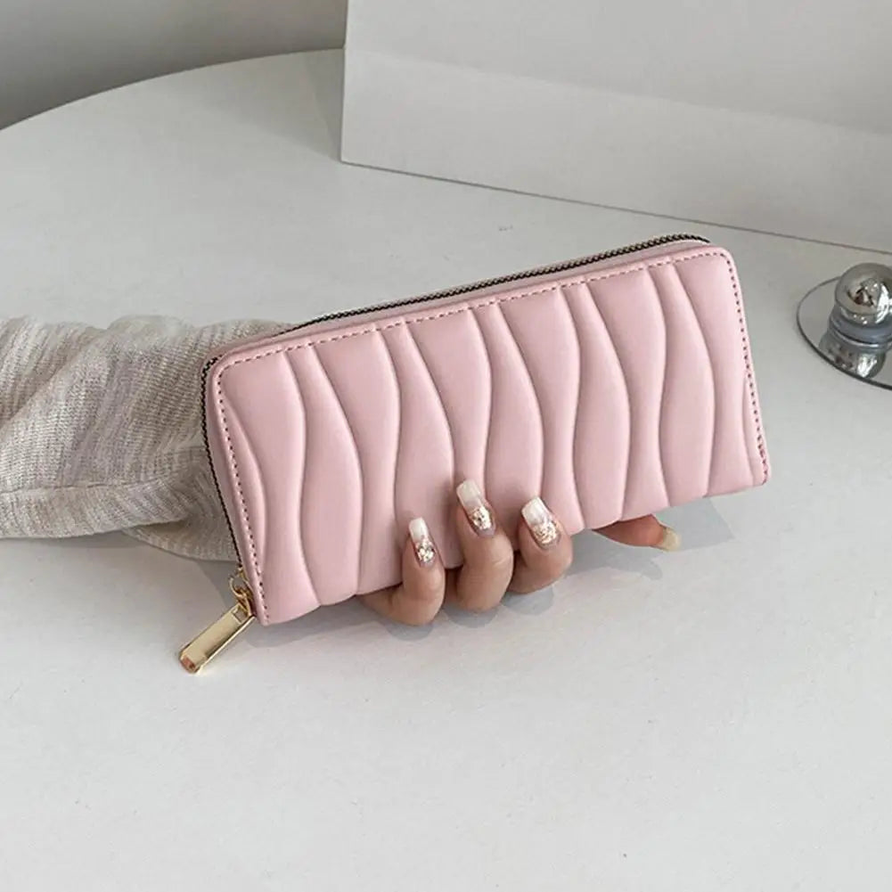 Carteira Feminina Misterolina – Longa em Couro PU com Porta Cartões e Design Fashion