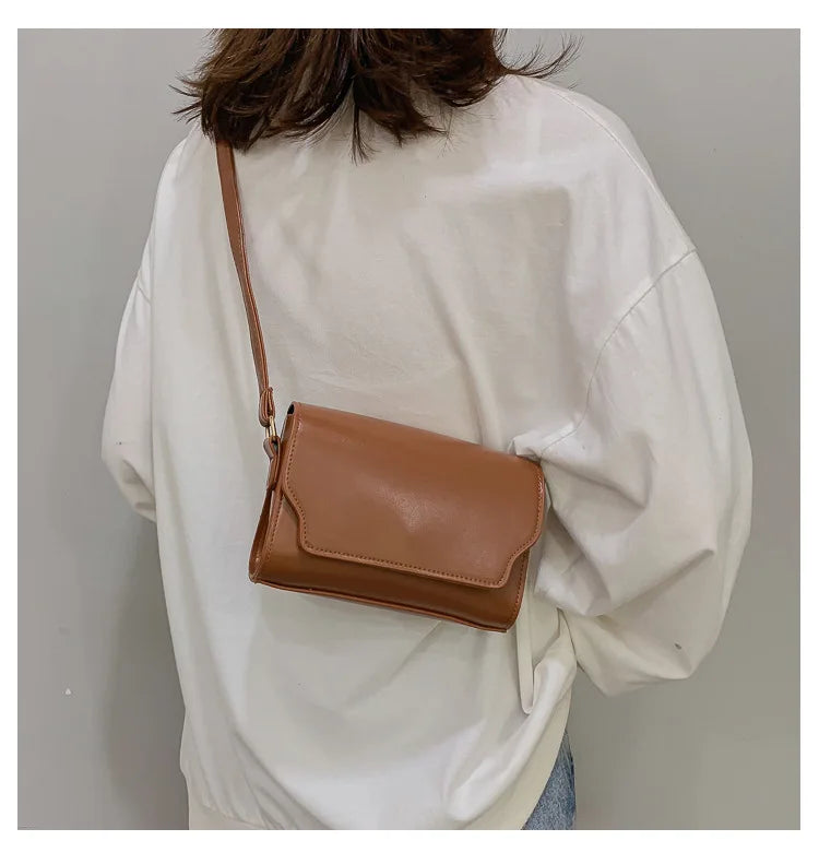 Bolsa Transversal Feminina Mini em Couro PU – Designer de Luxo, Fashion e Compacta