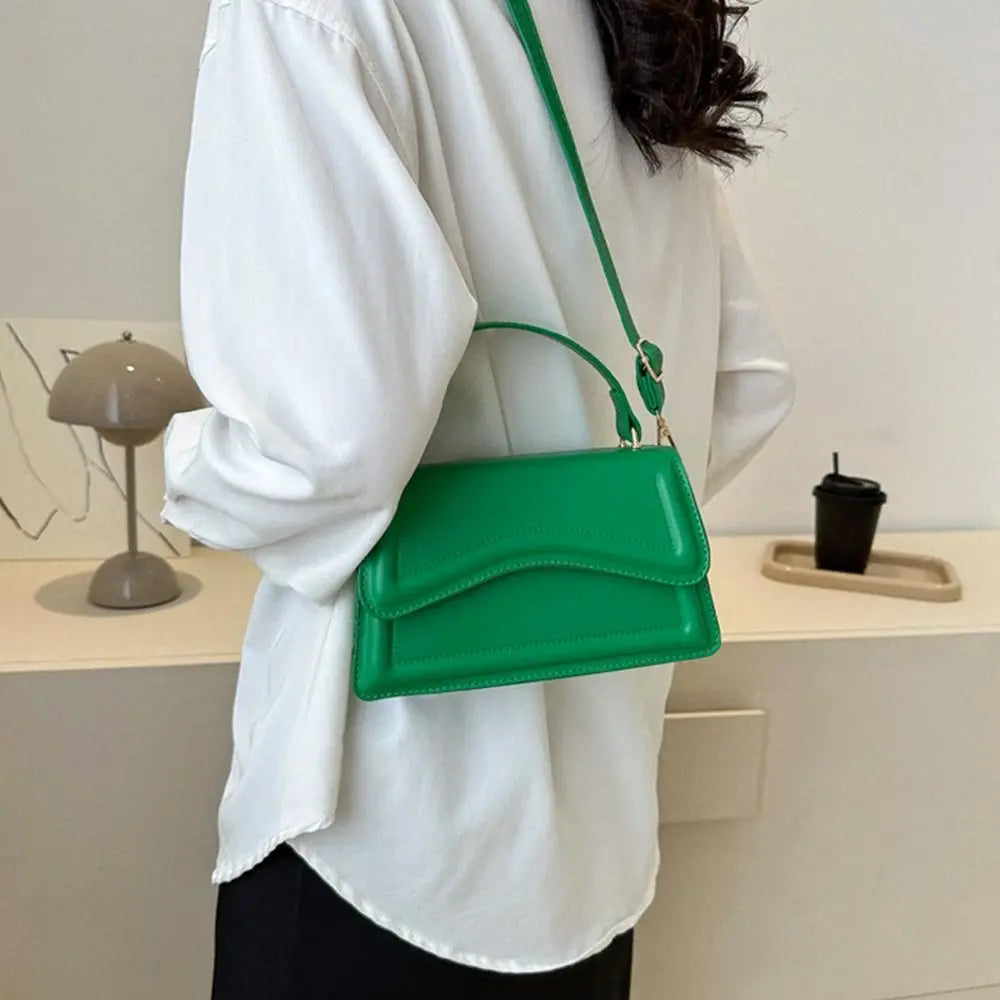 Bolsa Transversal Feminina Fashion – Ombro e Mensageiro em Couro PU com Design Casual e Moderno