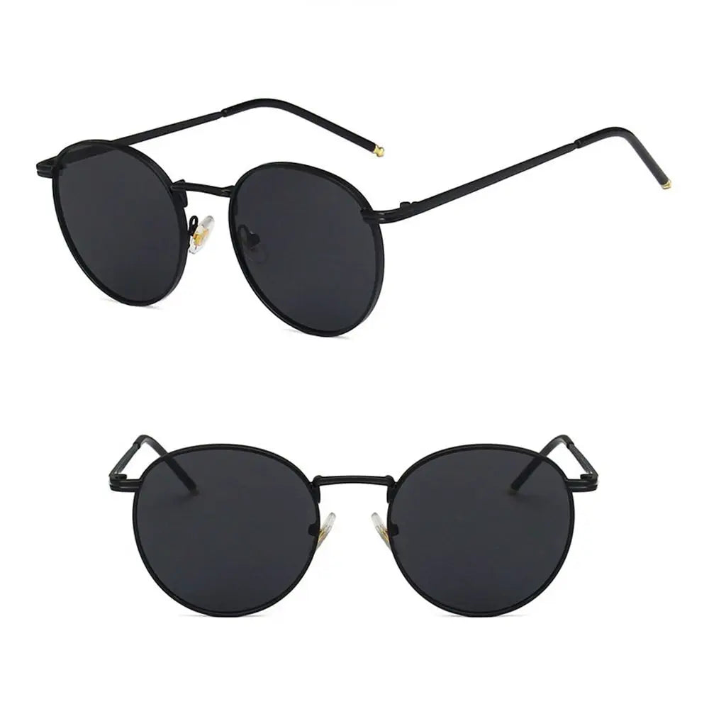 Óculos de Sol Redondo gootrades – Estilo Punk com Armação Metálica e Proteção UV400