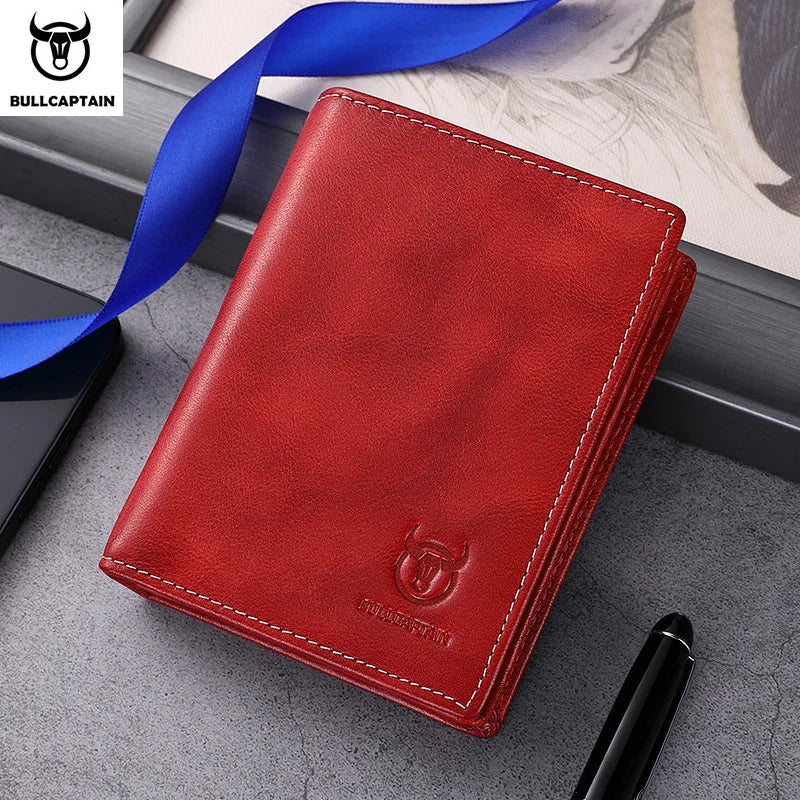 Carteira Masculina BULLCAPTAIN em Couro Legítimo – Compacta, Multifuncional e de Alta Qualidade
