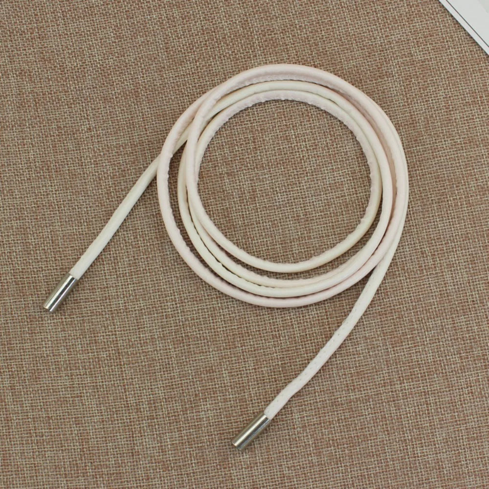Cinto Fino em Couro PU – Estilo Laço Sem Furos para Vestidos, Jeans e Calças