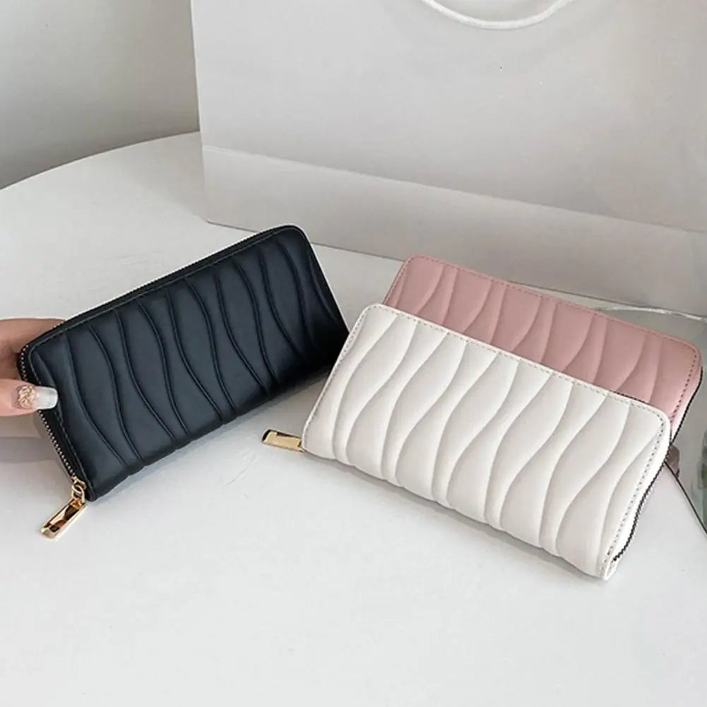 Carteira Feminina Misterolina – Longa em Couro PU com Porta Cartões e Design Fashion