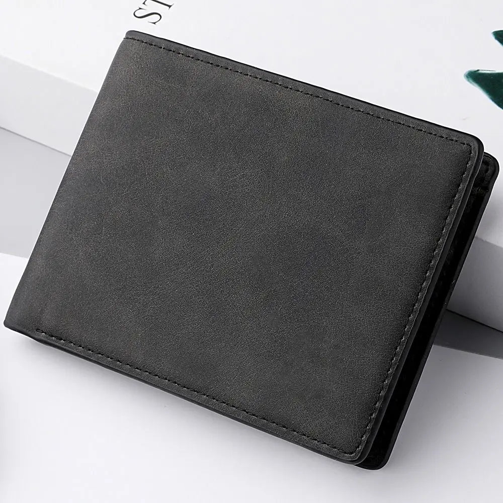 Carteira Masculina ISKYBOB em Couro PU – Grande Capacidade e Porta Moedas