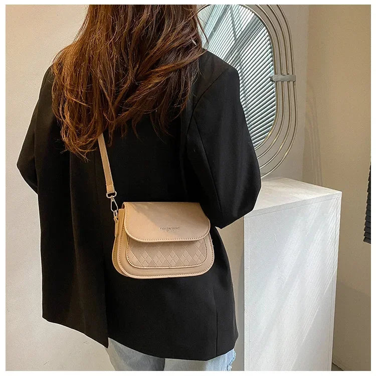 Bolsa Transversal Feminina Anlyxi – Estilo Hip Hop, Pequena e Moderna em Couro PU Macio
