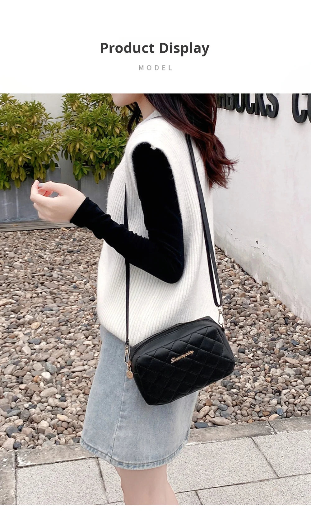 Bolsa Pequena Messenger 2024 com Tassel – Transversal Fashion e Bordado Lingge