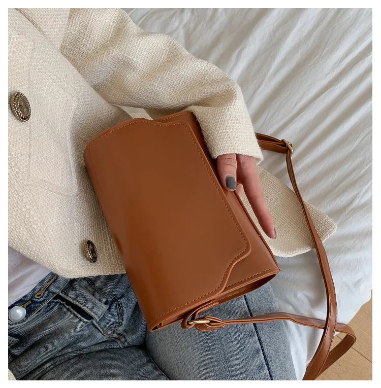 Bolsa Transversal Feminina Mini em Couro PU – Designer de Luxo, Fashion e Compacta